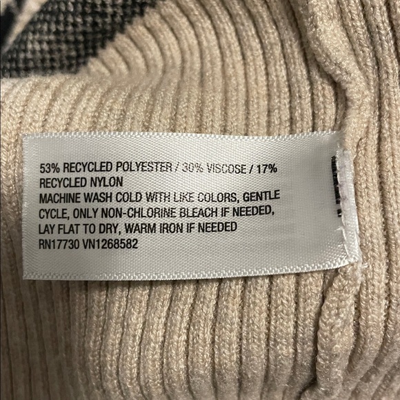 A New Day Women’s Houndstooth Cardigan Size XS Black Cream Pockets V-Neck - Picture 9 of 11